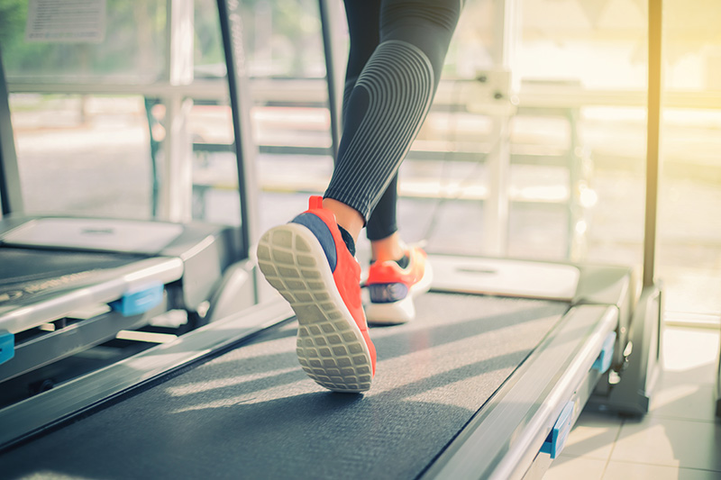 Runner on a treadmill